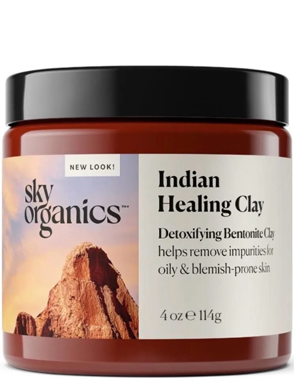 Sky Organics Indian Healing Clay - Detoxifying Bentonite Clay